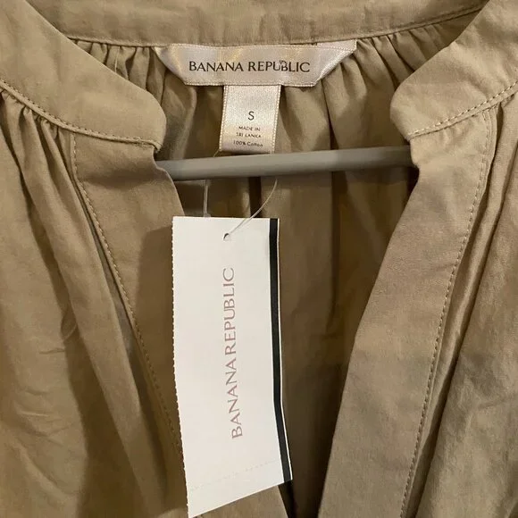 NWT Banana Republic Balloon Sleeve Flowy Double Button Wrist Top - Picture 5 of 5